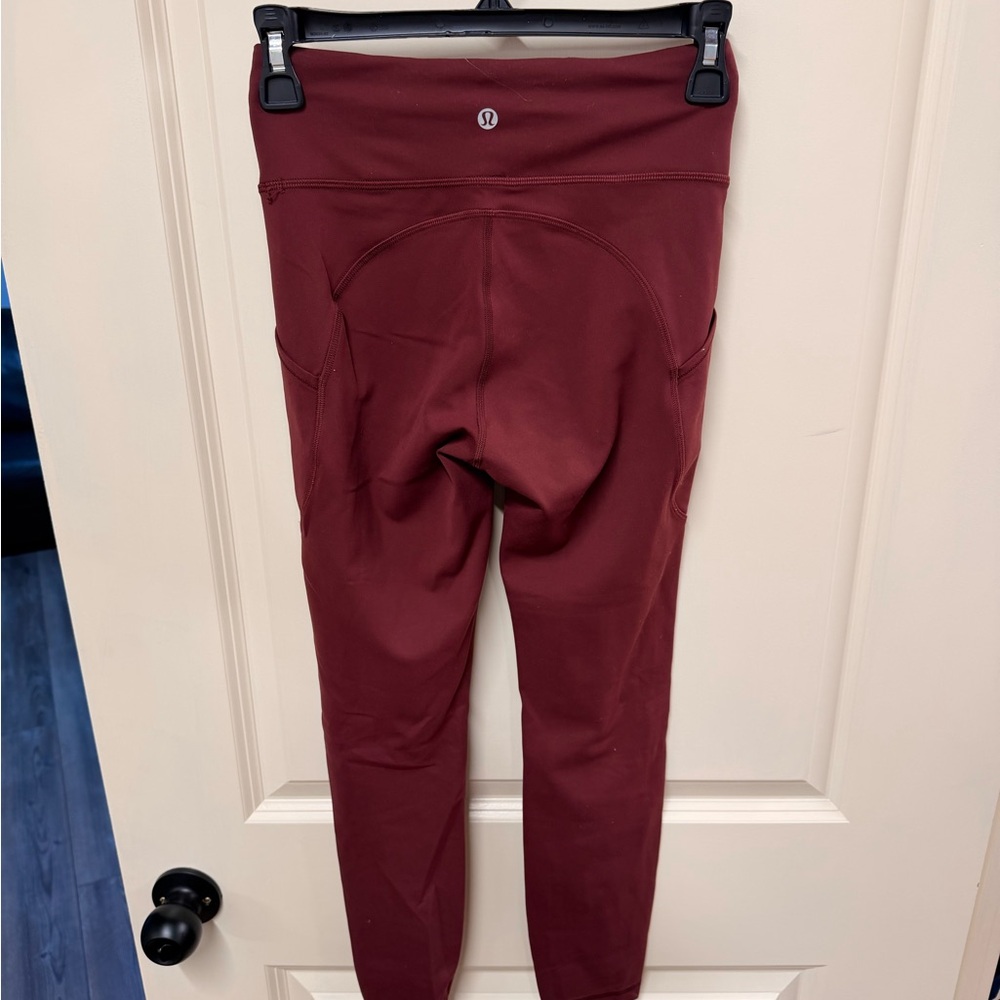 lululemon athletica Burgundy Leggings